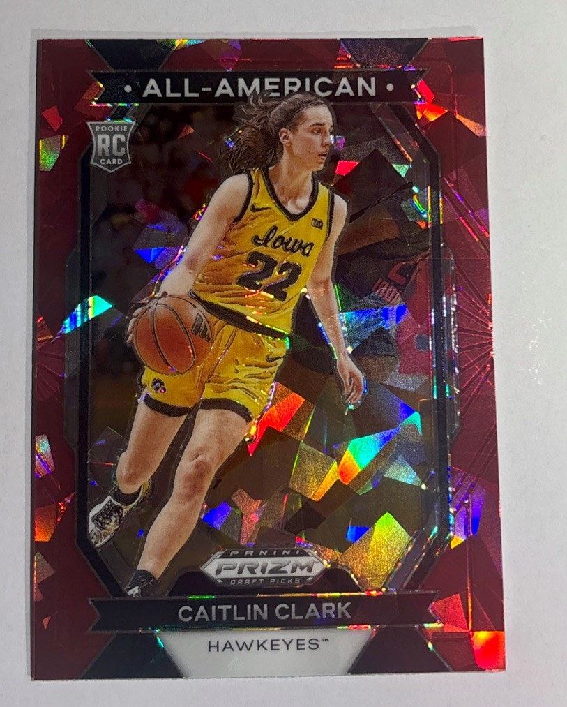 2024 Panini Prizm Draft Picks - All-American Caitlin Clark #23 Red Ice Prizm RC