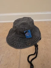  Boonie Hat Black Denim Small/Medium NWT Gelante Brand