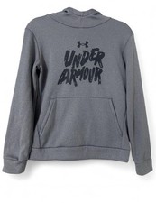 Under Armour Youth Large Hoodie Boys Gray Loose Fit Style 1373504