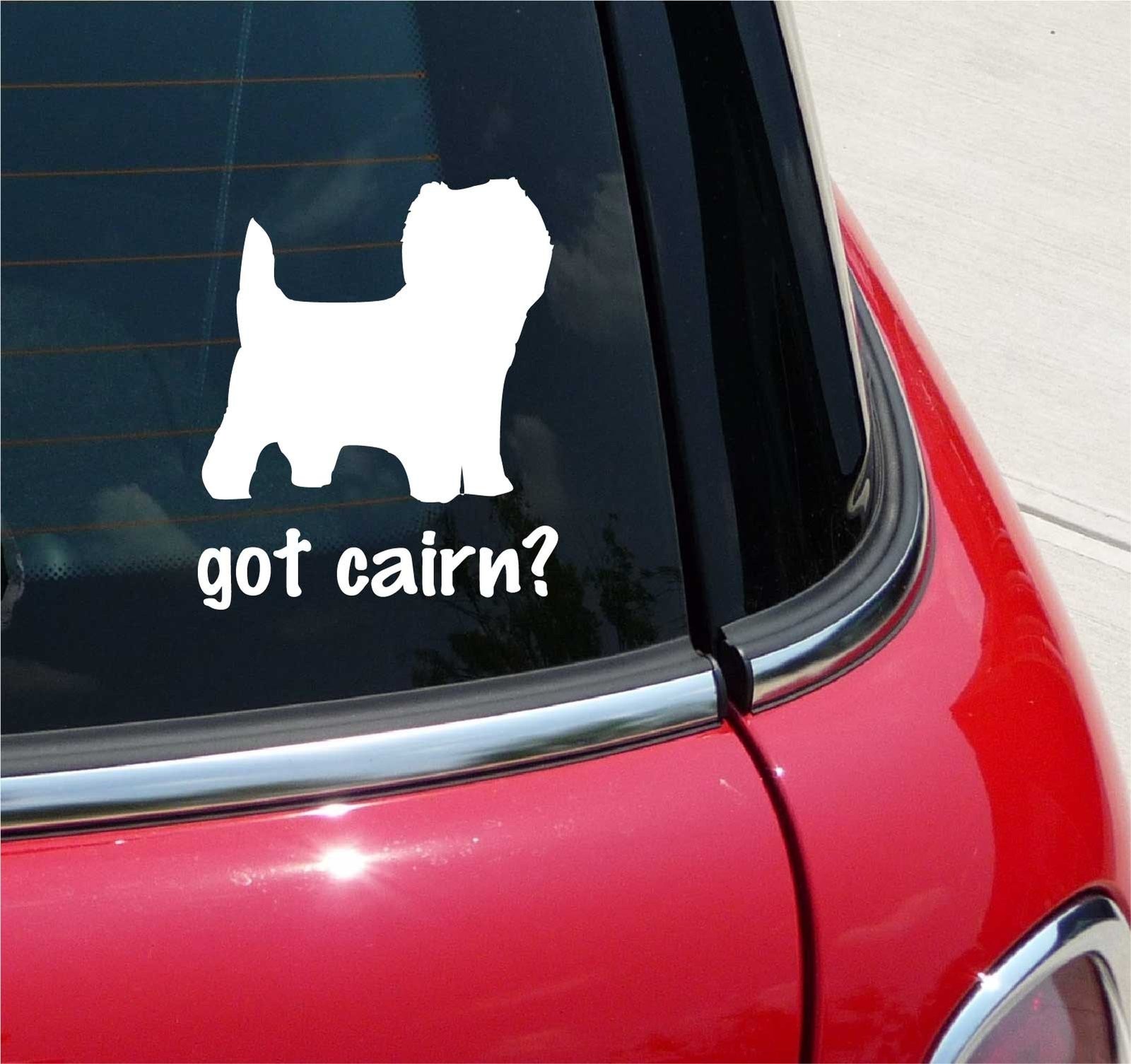Cairn Terrier Dog Graphic Decal Sticker for Car or Wall Decor
