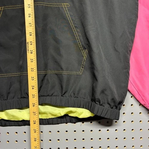 Cheetos 1/4 zip windbreaker jacket Size L mesh lined with hood adult size large image 5