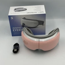 RENPHO Eyeris SMART- Model RF-EM001S Electric HEATED Eye Massager Open Box PINK