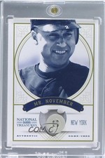 2012 Panini National Treasures Nicknames Prime Button 2/4 Derek Jeter HOF 5m1