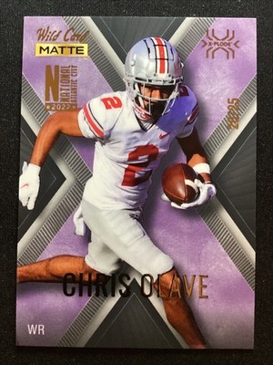 2022 Wild Card Matte National Black-Purple X Chris Olave - Saints Rookie 20/25