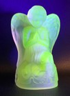 Boyd's Crystal Art Glass ANGEL #22/2 CIDER SATIN 11-24-10 Glows Praying 4-1/4" — photo 3