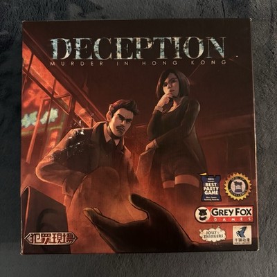 Deception: Murder in Hong Kong - Grey Fox Games 2019 Used Complete