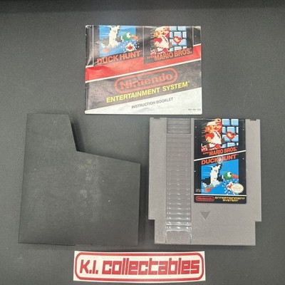 NES Super Mario Bros & Duckl Hunt w/ Manual - Cleaned & Tested