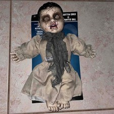 FORGOTTEN SPOOKY HAUNTED 15" DOLL WITH SOUND HAUNTED HOUSE PROP DECOR MR122979