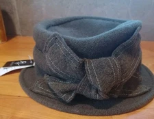 Forbusite 100%  Wool Hat Hunter Green Womens -T