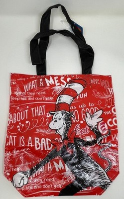 Dr. Seuss Reusable Shopping Tote Bag Cat In The Hat Groceries Shopper