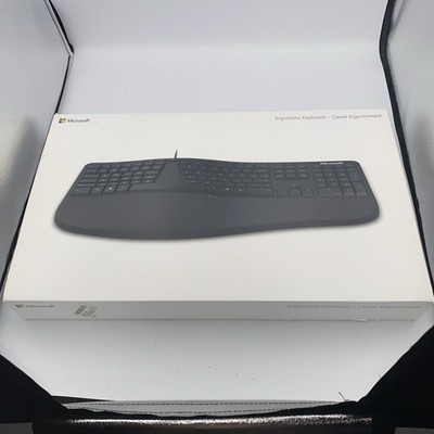Microsoft Ergonomic Keyboard LXM-00001 Model 1878 (Wired, USB 2.0, Black)