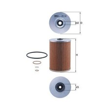 Ölfilter Mahle OX 32D für Mercedes Benz Mercedes Benz Mercedes Benz