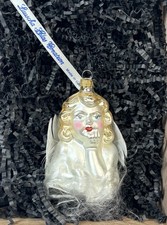 Lausha Glas Creation Marilyn Monroe Angel Glass Christmas Ornament Germany 4?