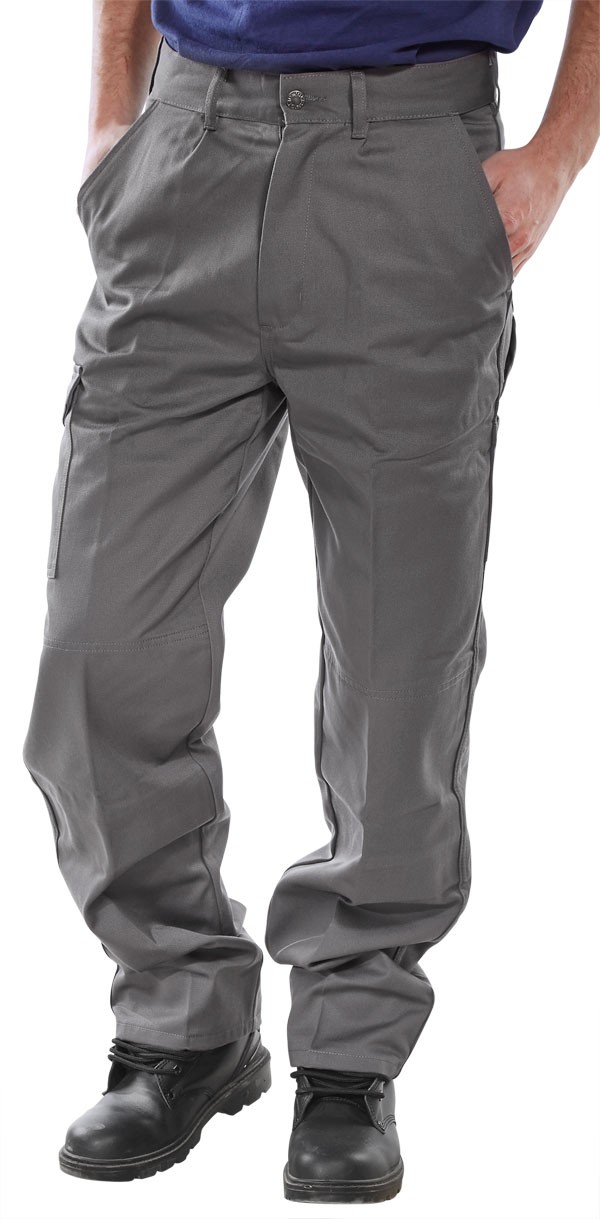 Beeswift Heavyweight Drivers Trousers Grey Size 42T