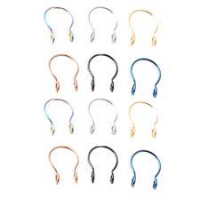 12 Pcs Fake Nose Ring Non Pierced Septum Rings Piercing False Piercings