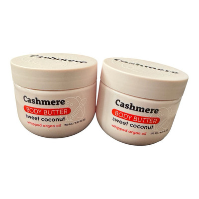 Cashmere Body Butter Sweet Coconut Whipped Argan Oil Hydrating 150 mL Jar