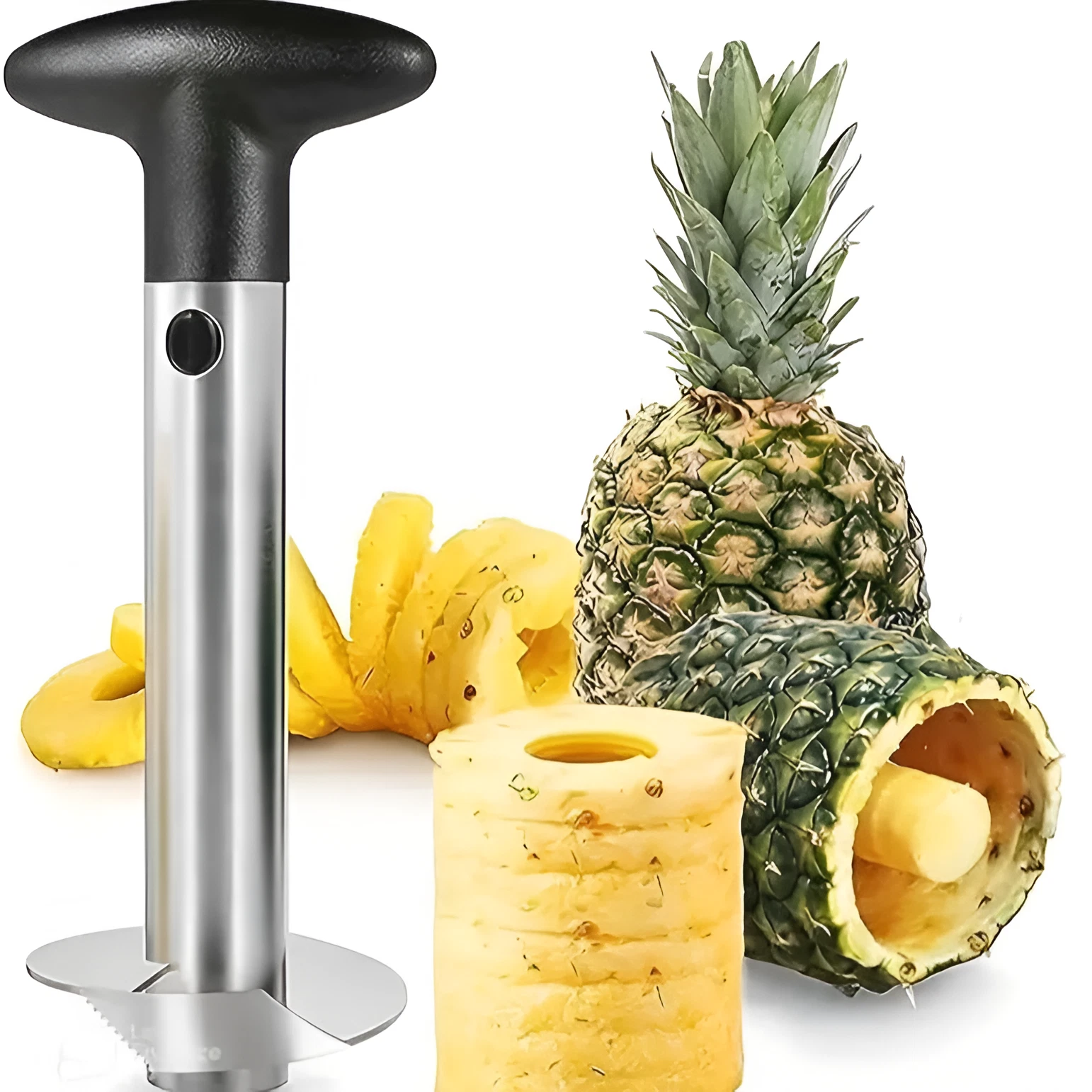 Pineapple corer slicer peeler cutter kitchen fruit preparation tool
