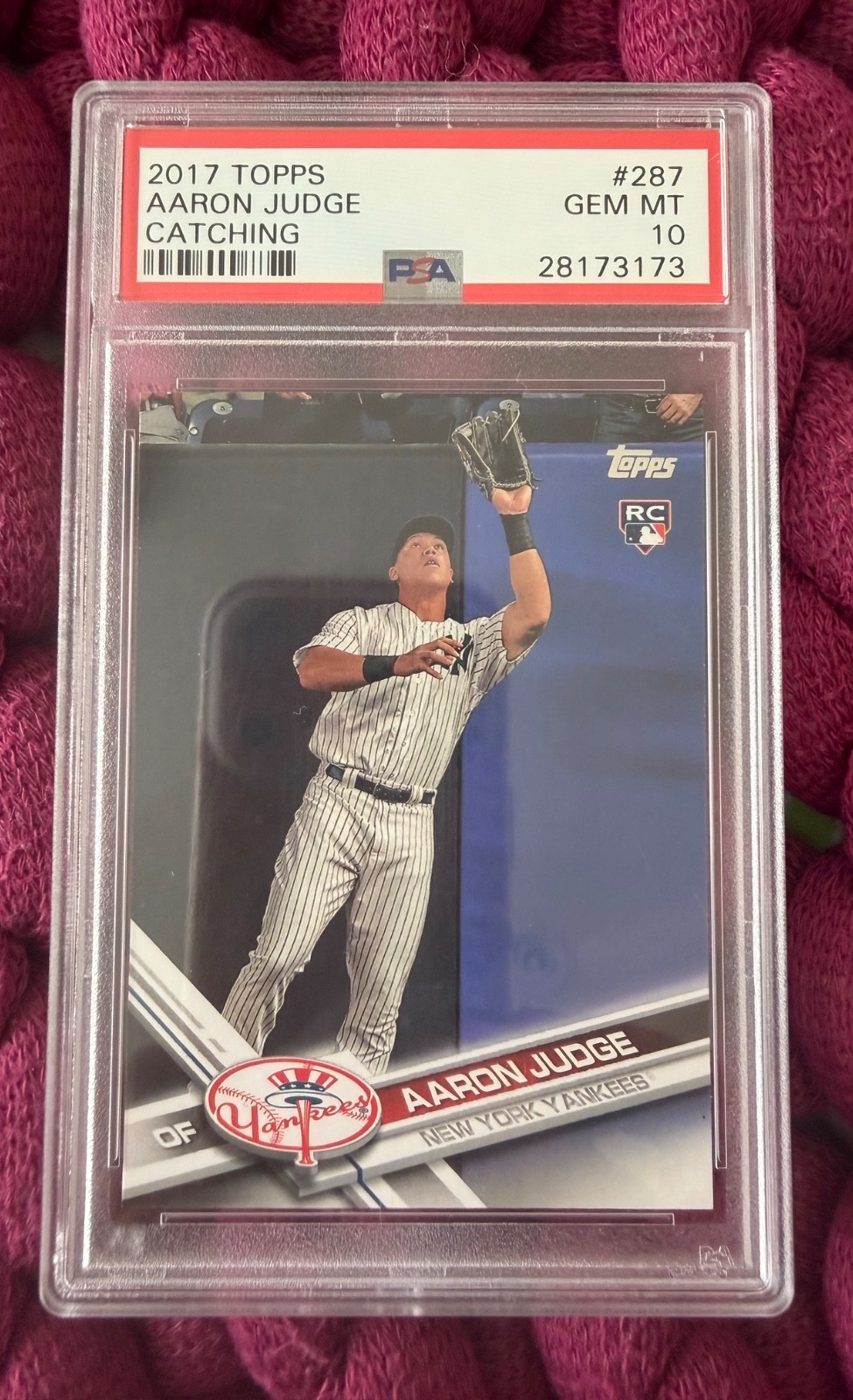 2017 Topps #287 - PSA 10 Aaron Judge Rookie RC Gem Mint New York Yankees 🔥🔥 view 12