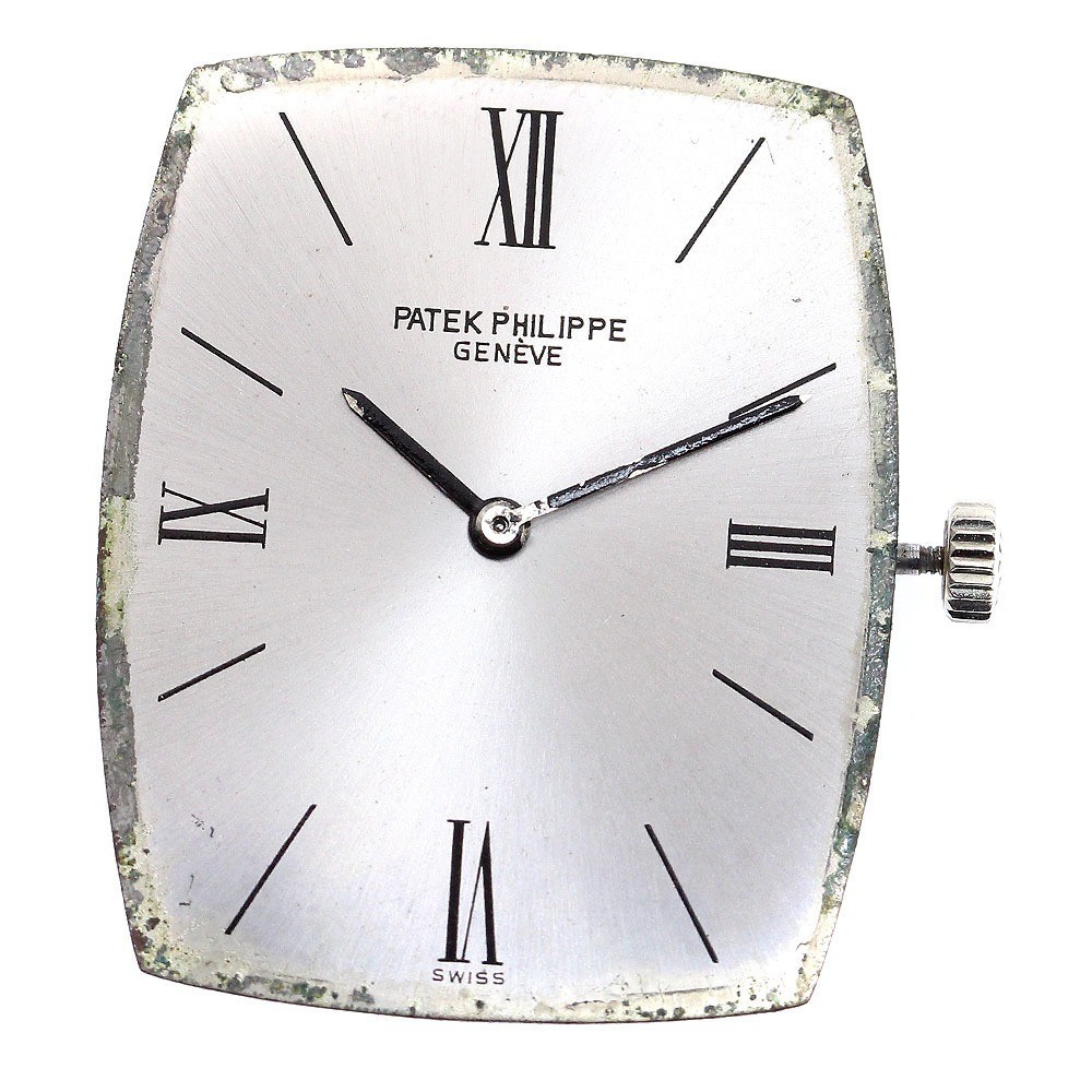 Genuine PATEK PHILIPPE Movement Cal.175 Silver Dial Manual Watch
