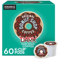 The Original Donut Shop Dark Keurig Single-Serve K-Cup Pods, Dark Roast Coffe...