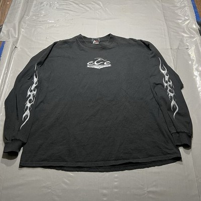 Vintage Orange County Choppers Long Sleeve T Shirt 2XL flames Tribal Y2K 1019