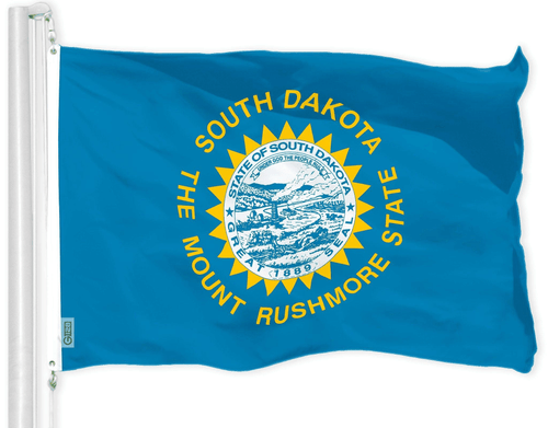 South Dakota SD State Flag 3x5 Ft LiteWeave Pro Series Printed 150D - Bild 1 von 5