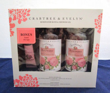 set/2 CRABTREE EVELYN ROSEWATER Bath Shower Gel large 16.9oz/500ml BONUS
