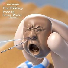 Funny Yawning Water Gun Toy Squirt Face Spray Blaster Kids Summer Outdoor Play