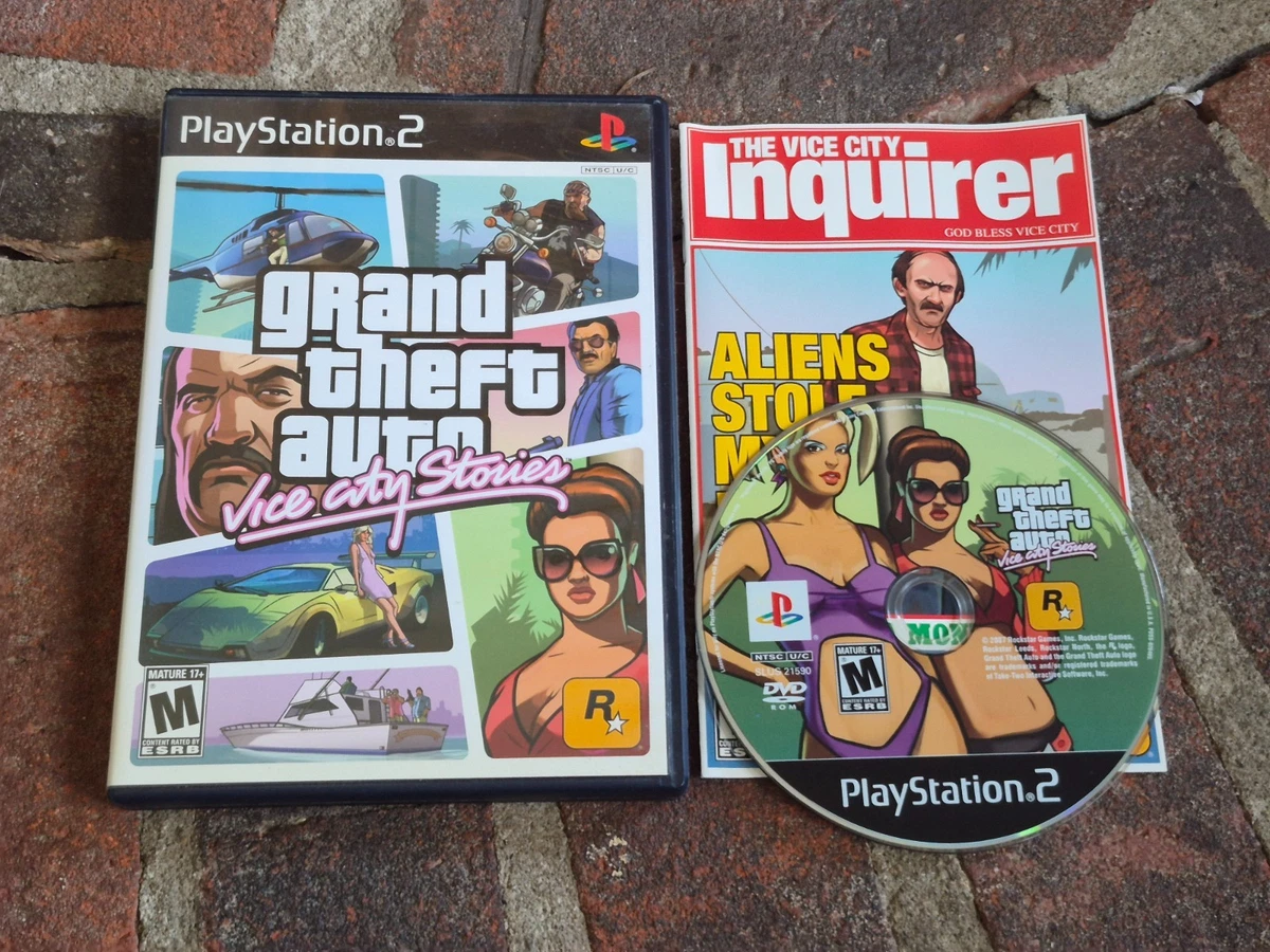 GRAND THEFT AUTO Vice City Stories Sony PS2 PAL *Complete with Map* EUR