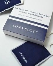 Naturalnie pachnące saszetki odstraszające ćmy - lawenda i drewno cedrowe - LonaScott Nat