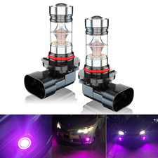 2x Bright Pink Purple H8/H11 LED Fog Lights DRL Bulbs For 2007-2014 Toyota Camry