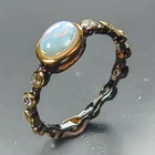 Fine Art ring Natural Opal Ring 925 Sterling Silver Size 7 /R469376