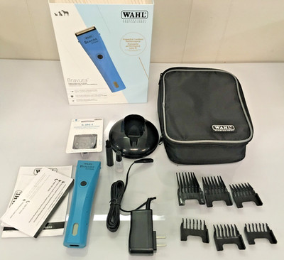 Wahl Professional Bravura Lithium Cordless Pet Clipper Turquoise Blue *READ* Box