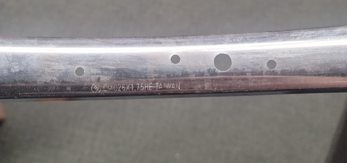 NOS 26"x1.75 Chrome Steel rim 36 hole - Picture 2 of 3