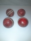 Lot de balles de cricket (4) - conditions variées - taille adulte 5,5 oz