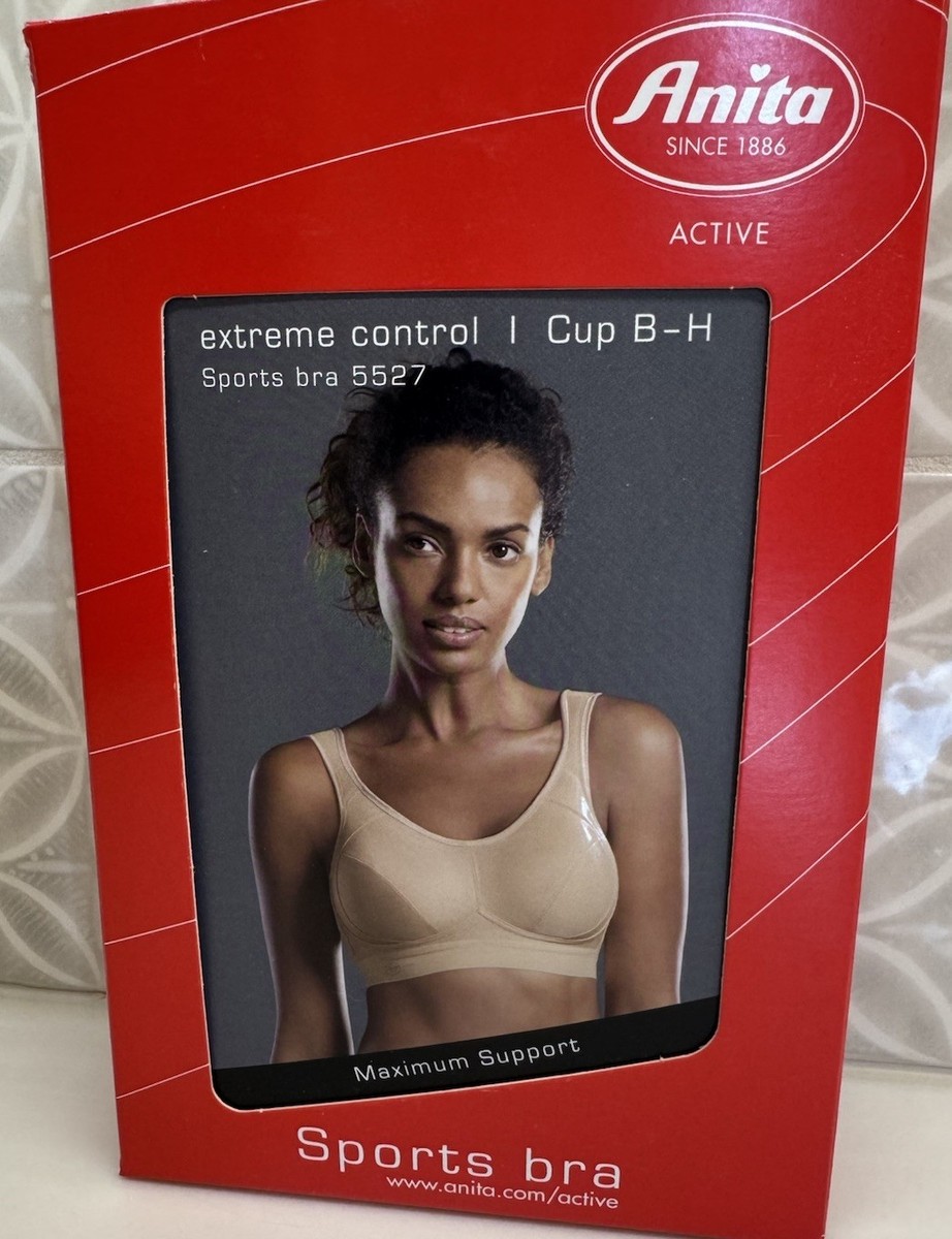 Anita Women's Wire-Free Sports Bra 5527 – 2-Pack, Maximum Support, Desert White, Size 34B - View #4