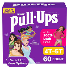 Pull-Ups Girls' Potty Training Pants, 4T-5T 38-50 lbs , 60 Count