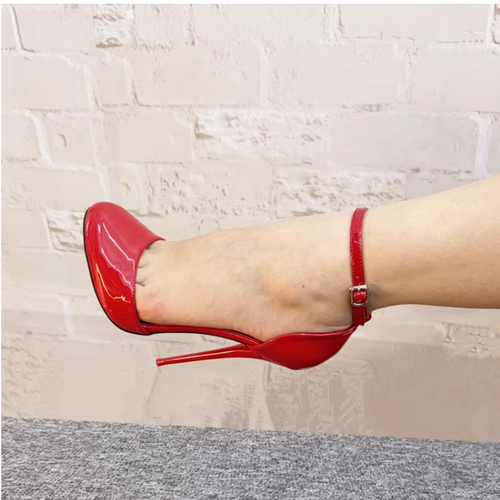 New Women Sexy Super High Heels 16cm Pumps Ankle Strap Stilettos Party Shoes - Picture 10 of 18
