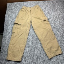 Aeropostale Cargo Pants Womens XS Utility Straight Wide Leg Cotton Beige
