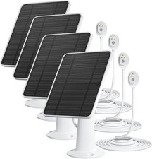 1-4Pcs 10W Solar Panel for Security Camera Outdoor, 5V USB Solar Panel Charger