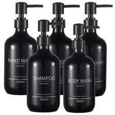 Shampoo and Conditioner Dispenser 5Pack 16.9oz Refillable and Bottles for Shower