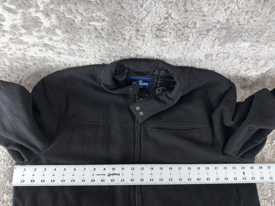 Old Navy Size XL Outdoor Wool Jacket Black Long Sleeve Casual Pocket Lined - Image 4 of 4