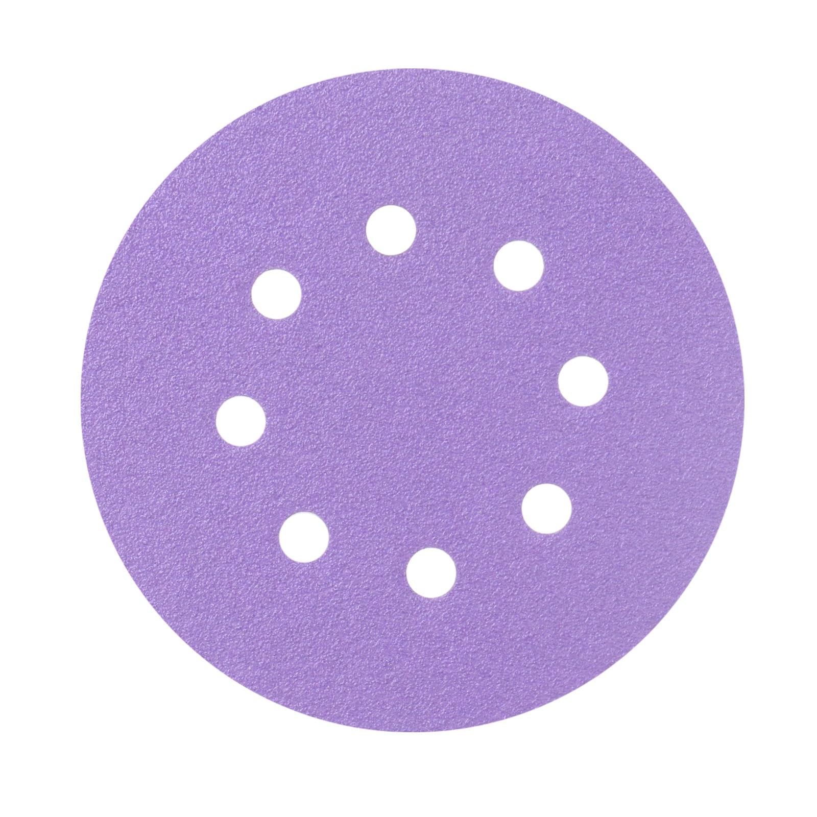 Disque abrasif 125mm grain 320 pour éliminer les défauts d'apprêt sans encrasser