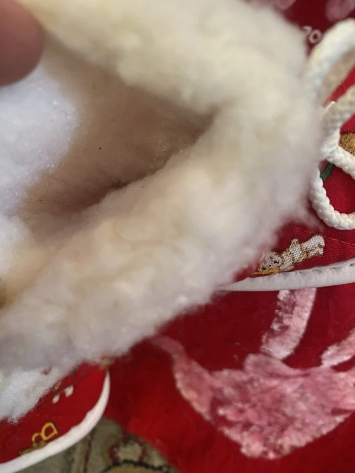 NUEVO CON ETIQUETAS EE. UU. De colección Genial Infantil Cuna Jumpers Zapatillas Niños Niñas Talla 2 Osos Foto 4 de 4