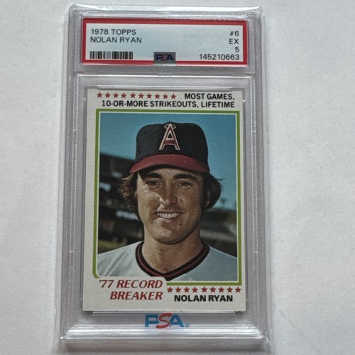 Nolan Ryan 1978 Topps #6 PSA 5