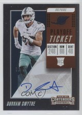 2018 Panini Contenders Playoff Ticket 36/99 Durham Smythe #316 Auto 12in