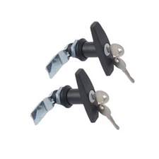 White Truck Trailer Tool Box Lock Door Lock Latch With Key T Shaped Handle #F22