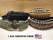 TriStar 2 Point Adjustable Paracord Gun Sling (Rifle Shotgun Crossbow) HK Clips