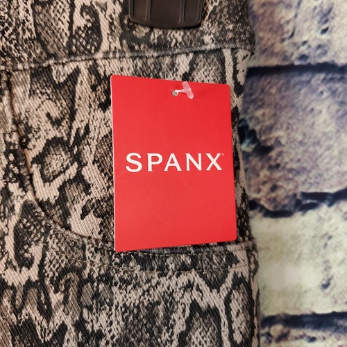Spanx leggings jeggings jeans alla caviglia stampa pelle di serpente talpa taglia XS - Foto 4 di 12