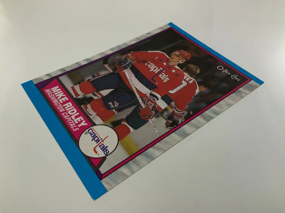 1989-90 Mike Ridley 165 OPC Washington Capitals O-Pee-Chee Hockey Card 145Z - Image 3 of 4